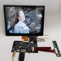 8 인치 1024768 정전식 터치 스크린 4:3 모니터 모듈 ips lcd 디스플레이 for linux android windows 7 8 10 raspberry 서브모니터, LCD 터치 키트