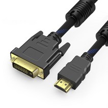 노트북케이블 HDMI 이적 DVID 젠더 24 10 어댑터 DIV HDIM 고화질 PC 외부접인 스크린 4739830999, 1메터, HDMI 이적 DVI 밴드 차폐 판
