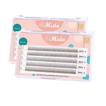 미도 인조속눈썹 부분 가닥 속눈썹 셀프 연장 자연스런운 가속눈썹 단품 시리즈, A형  9mm   2P (400모)