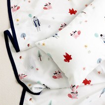 [보웰] 벨보이스튜디오 풍기인견 아기이불 여름 베개세트 (솜포함)