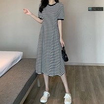 루나걸 리첸 핀턱 스트라이프 원피스