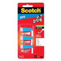 3M 강력 본드 순간 접착제 일회용 젤형 AD119, 3M 순간접착제 일회용 젤형 AD119