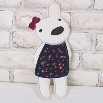 [펠트친구] 네이비토끼와펜/동물와펜/와펜꾸미기/예쁜와펜/소품꾸
