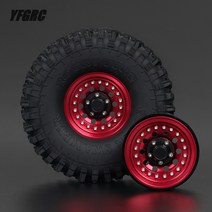 110 RC Crawler 4pcs 1.9 Metal CNC Clamp Ring Beadlock Wheels Hub Rim for Axial SCX10 Traxxas TRX4 Ca, [9] 1pcs Golden