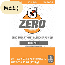 [해외] 게토레이 제로 분말 파우더 오렌지맛 2.75g 5개입 베스트몰 미국직구