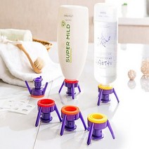 케이엠 알뜰 거꾸로캡 거꾸로마개 6개 주방잡화 샴푸통