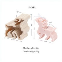 크리스마스 향기 실리콘 양초 금형 DIY 새로운 산타 트리 석고 수제 비누 케이크 초콜릿 수지 만들기, 28 Deer