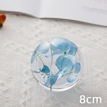 크리스마스 워터볼 천연 꽃 크리스탈 유리 수지 렌즈 볼 화이트 민들레 레드 데이지 표본 구 크리스마스, 09 A9_02 With Gift Box
