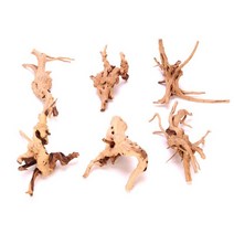맹그로브 유목 나무 장식 수족관 어항 가지 자연 트렁크 물고기 탱크 식물 그루터기 조경 장식 1 개, 15-20CM