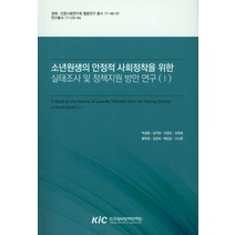 소년원생의 안정적 사회정착을 위한 실태조사 및 정책지원 방안 연구 1, 한국형사정책연구원, 박성훈 저