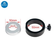 48MP 4K 1080P HDMI USB 산업용 비디오 현미경 카메라 1X-130X 줌 C 마운트 렌즈 납땜 수리용 탁상 스탠드 삼각대, 04 Ring adapter