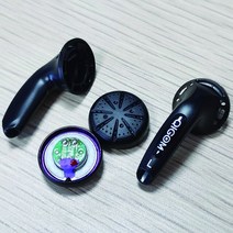 QIGOM 베릴륨 돔 헤드폰 스피커 드라이버 유닛 오디오 애호가용 600ohm 플래그십 15.4mm 2 개 1 쌍, 01 Black