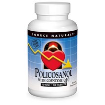 Source Naturals 소스 내츄럴스 폴리코사놀 + 코큐텐 CoQ10 60정