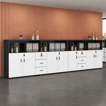 서류장 사무실 파일 문서 보관함 장식장 사무용 책장, 80x40x109cmㅣ화이트