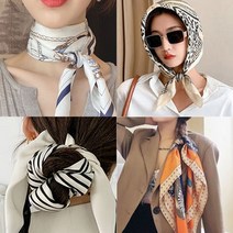 봄스카프 여성스카프 사각 마름모 타이