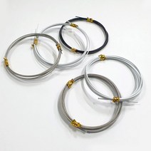 스텐 코팅 와이어 로프 액자걸이 길이연장 줄 부속, 스텐코팅와이어(고하중), 화이트(회백색), 3M