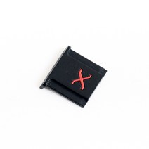 소니 sony a7m4 미러리스 카메라 후지 필름 x-t30 ii 디카 디지털카메라 마이크로 싱글 메탈 핫슈 커버 xt30 x-t4 xt200 xt3 t30 t20 t10 t2, x 블랙 - 레드 레터 - 메탈 핫슈 커버