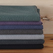천고아 7mm 60수피그먼트양면누빔 7color, 블루