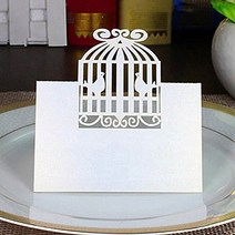 웨딩카드 상자 결혼식 피로연 리셉션 기념일 파티 장식종이 흰색 우아한 테이블 카드 심장 중공 명함 장소, 08 Type H