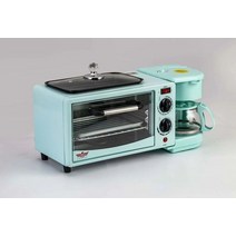 제빵기 3In 1 아침 식사 메이커 기계 로스트 빵 토스터 전기 오븐 주방 가전, 02 하늘색_03 UK