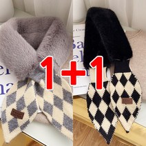 (1+1) 가일페이크퍼워머 목도리 머플러