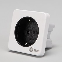 빌트인 가구 매입콘센트 BIS-W401 사각형 화이트 BIS