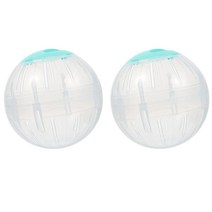 2피스 고슴도치 장난감 공 기니 동물 운동 실내 미니 친칠라 투명 크리스탈 쥐 햄스터 케이지 러닝 놀이 액세서리 돼지 바퀴 활동 Gerbils 425225, Golden, 14.5X14.5X14.5CM