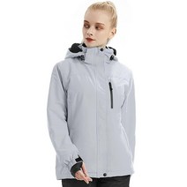프리SOLDIER 여성용 방수 스키 스노우 재킷 플리스 안감 따뜻한 겨울 레인 후드 전체 테이프 솔기, XX-Large, Pink