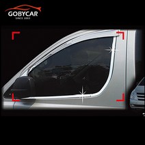 윈도우엑센트 그랜드스타렉스 어반 크롬 윈도우 몰딩 4P 2018-현재