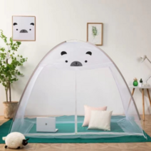 자자데코 원터치 모기장+보관가방, 베어