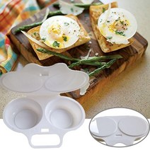 계란 호빵 찜기 삶는 기계 주방 전자 레인지 원형 모양 pp 찜기 요리 금형 egg poacher 튀긴 도구 주방 가제트 1인용 2인용