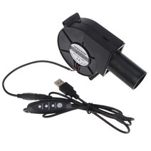 9733 5V USB Max Airflow Rate Blower Grill Speed Controller Cooling Fan for w/ Sw