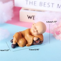 불교 부처님 미니어처 분재 인형 동상 요정 자동차 장식품 명상 홈 정원 장식, 작은 14
