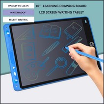 전자 칠판 노트 스마트 그림 그리는 패드 10 인치 학습 드로잉 보드 LCD 화면 쓰기 태블릿 장난감 소년 소녀 그리기 필기 + 펜, 푸른