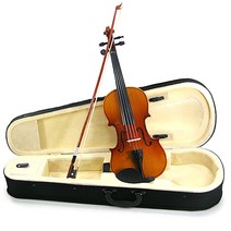 스마토이 입문용 연습용 전자 바이올린 + 케이스 포함, 블랙
