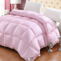 구스이불 사계절 오리털이불 95구스다운 이불 이불솜 에어컨이불 겨울이불 이불요 더블 타입학생 솜이불 6근 수출, C03-핑크