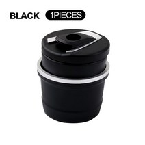 벤츠트럭부품car logo led 조명 재떨이 with lid item storage, 검은색, 푸조를 위해