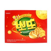 크라운 뽀또 치즈타르트 322g 과자 간식 사무실 학원 유치원 회사 어린이집 공부방 스낵 크래커, 단품, 단품