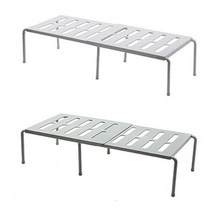 [라이무트] 주방 선반 / 확장형 선반 / 싱크 하부장 정리대 / 그릇 접시 냄비 정리대 / 화분 받침대, 01. 화이트