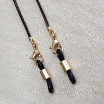 플러스핫템 골드블랙 체인 안경줄 마스크 스트랩 여성 남성 안경 선글라스 줄 걸이 목걸이 홀더