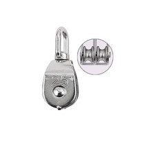 지름 25mm M25 스텐 회전 더블 도르래 이동식선반 물류캐리어 철대차 운반작업 미니카트 구르마