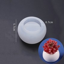 정원화분 콘크리트 심장 모양 실리콘 금형 DIY 수제 에폭시 보석 보관 트레이 석고 꽃 냄비 홈 장식, 23 M