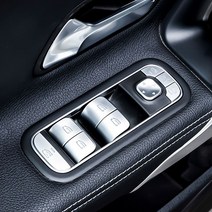 주주 벤츠 CLA클래스 C118 윈도우 스위치 사이드미러 유리 조절 버튼 커버 순정형 실버 색상, 1개