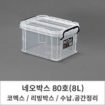 모비딕파워 [모비딕파워] 탁상서랍장 마스크케이스 소품함 이불수납 카라반캠핑 플라스틱수납상자, 아★ 코멕스 정리 및 수납용 리빙박스 네오박스 80호, [좋습니다]
