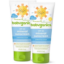 베이비가닉스 썬로션 Babyganics SPF 50 177ml 2개