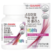 닥터시아닌 프리미엄 안심 엽산 800 플러스, 1개, 60정