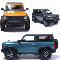 1/24 다이캐스트 Ford Bronco Badlands 포드브롱코 모형, 색상:포드 브롱코 오렌지