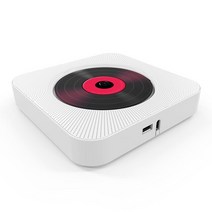 무손실플레이어 usb재생 U디스크 음악 플레이어 벽걸이 CD 블루투스 스피커 당김 스위치 원격 Hifi USB, 01 White