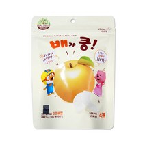 해호 뽀로로 동결건조과자 배가 쿵 천연 과일칩 15g, 10개