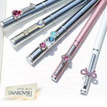 베르티니 볼펜 선물세트 프리미엄 명품 볼펜 각인 스와로브스키 스톤 SWAROVSKI 진급 취업 교수님 어버이날 생일 선물, 13. 워터 드롭 골드